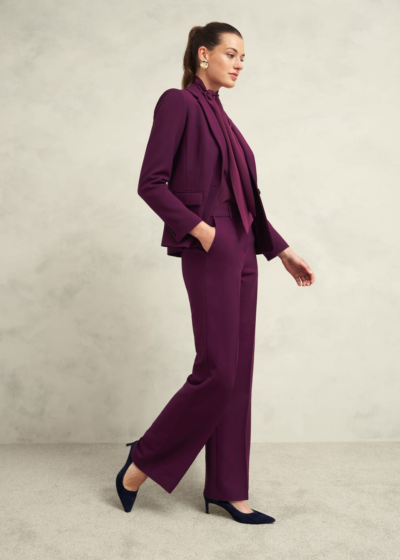 Sami Wide Pants, Warm Plum, hi-res