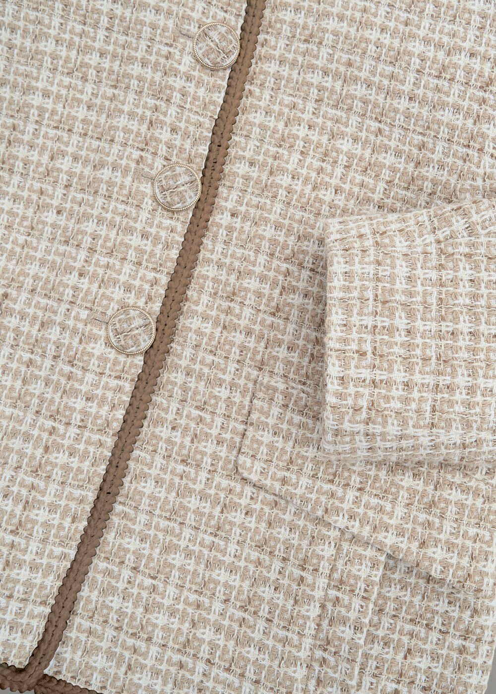 Carey Tweed Jacket, Camel Ivory, hi-res