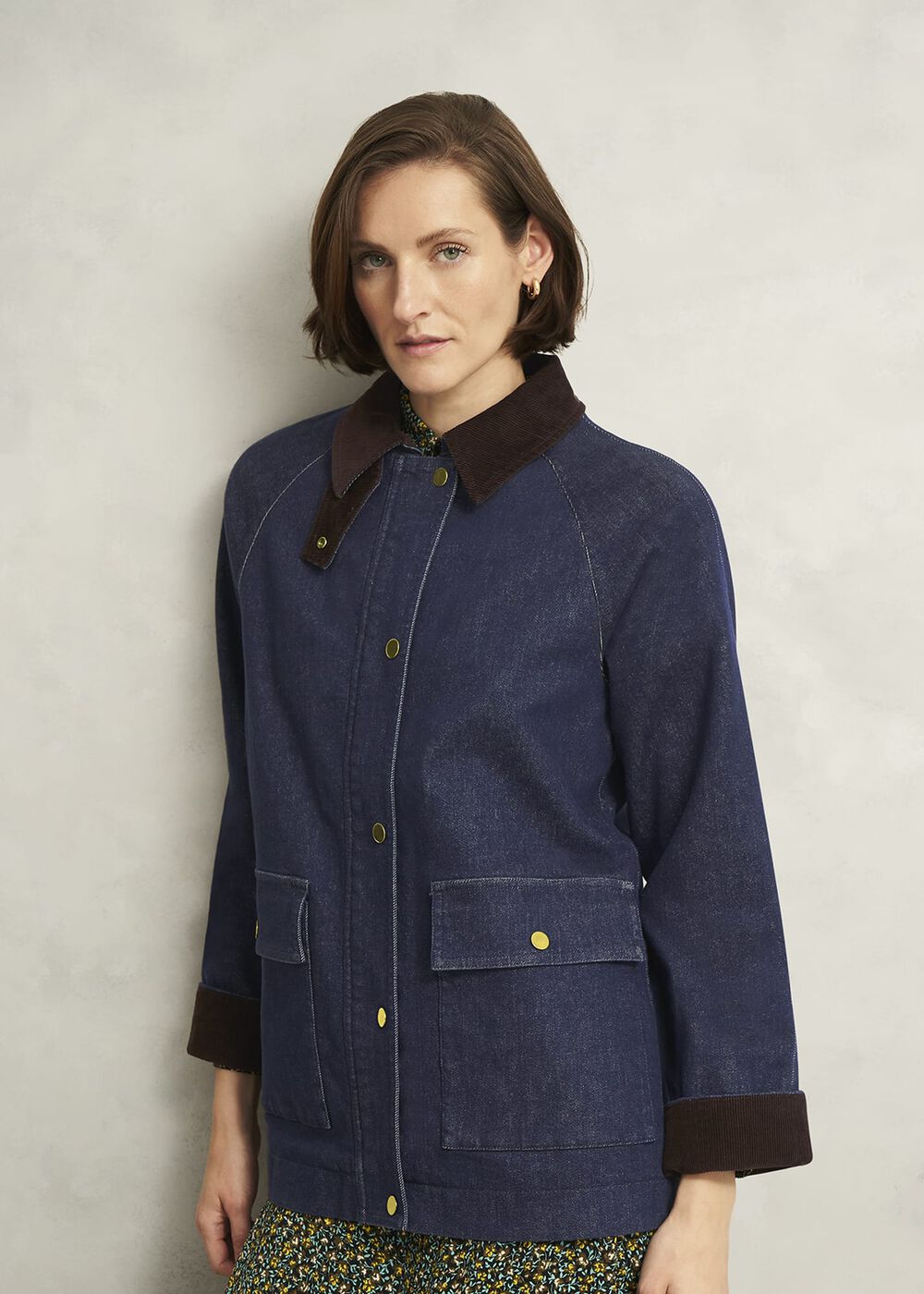Grantley Denim Barn Jacket, Indigo, hi-res