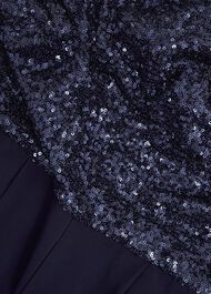 Zuri Sequin Jumpsuit, Midnight Navy, hi-res