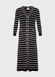 Belmont Knitted Dress, Black Ivory, hi-res
