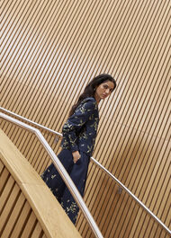 Annie Floral Embroidered Top, Midnight Multi, hi-res