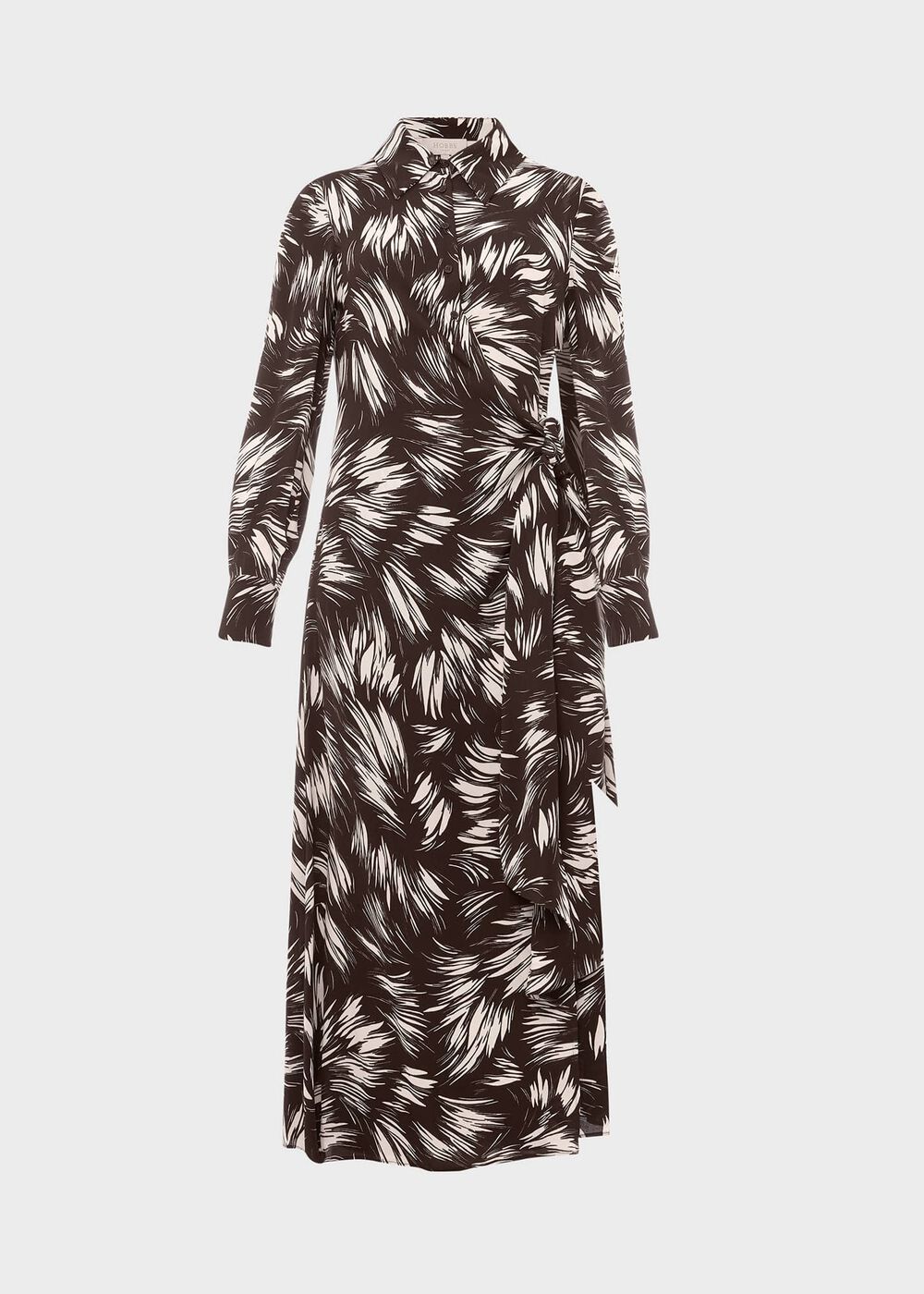 Nieve Printed Dress, Bitter Choc Iry, hi-res