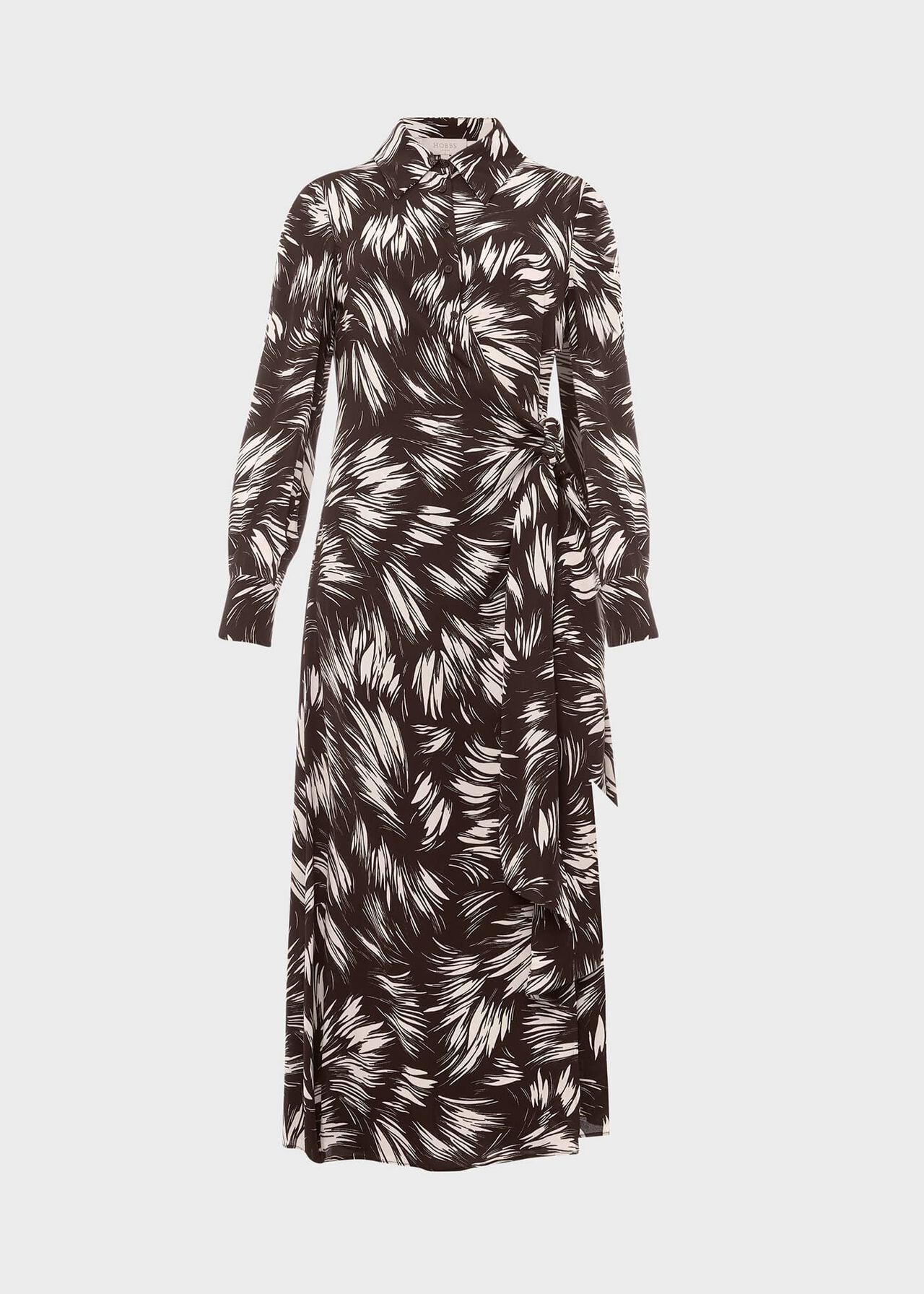 Nieve Printed Dress, Bitter Choc Iry, hi-res