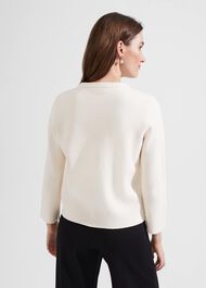 Sairey Cotton Wool Jacket, Ivory, hi-res