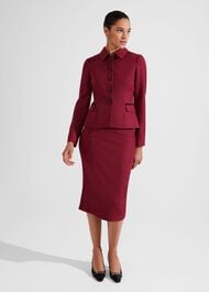 Daniella Wool Skirt, Pink Multi, hi-res