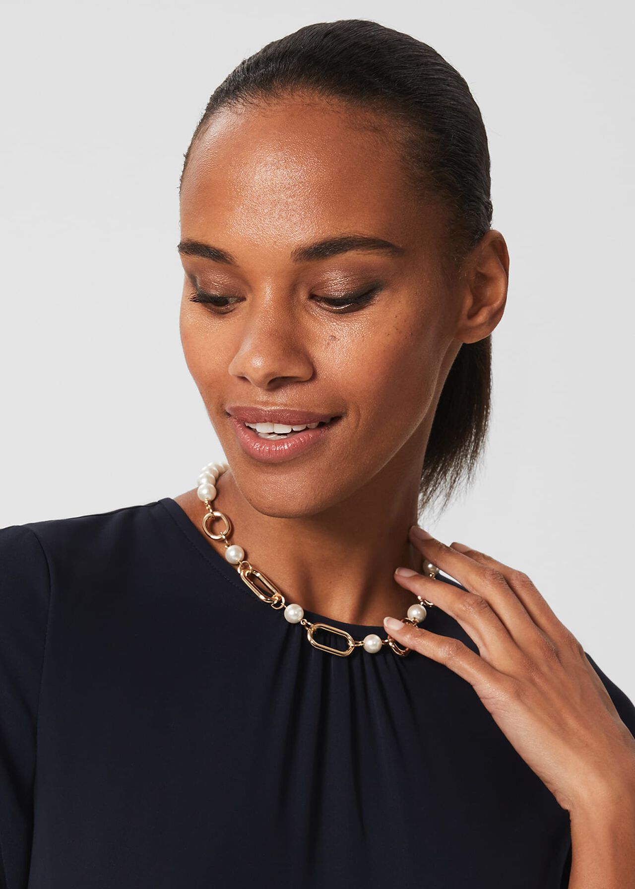 Sukey Necklace, Gold, hi-res