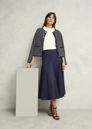 Silvia Skirt, True Navy, hi-res