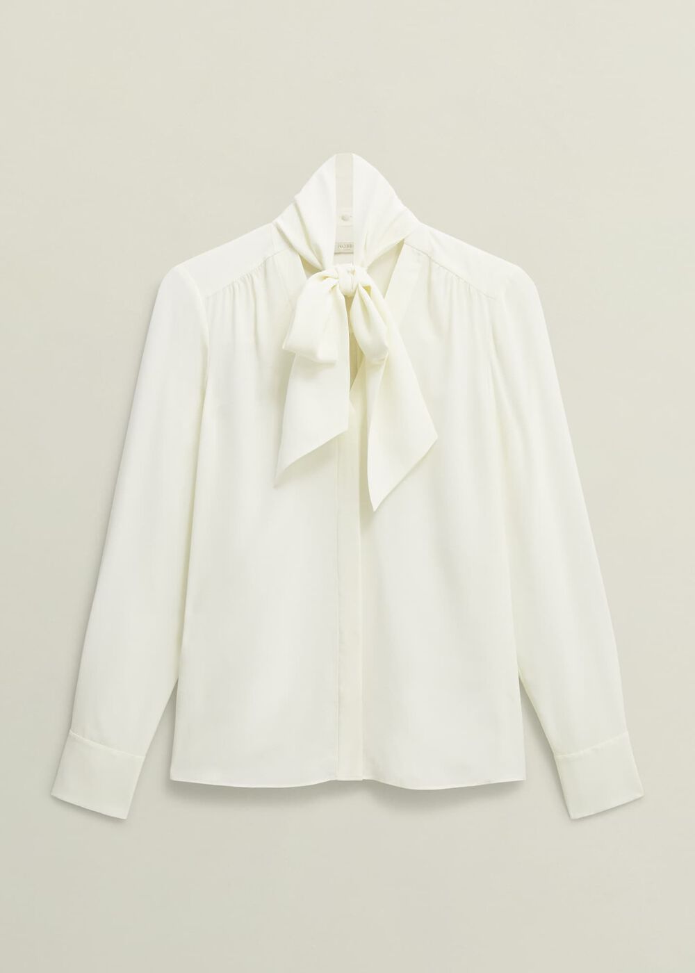 Mimi Silk Blouse, Ivory, hi-res