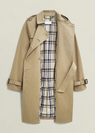 Petite Skylar Shower Resistant Trench Coat, Tan, hi-res