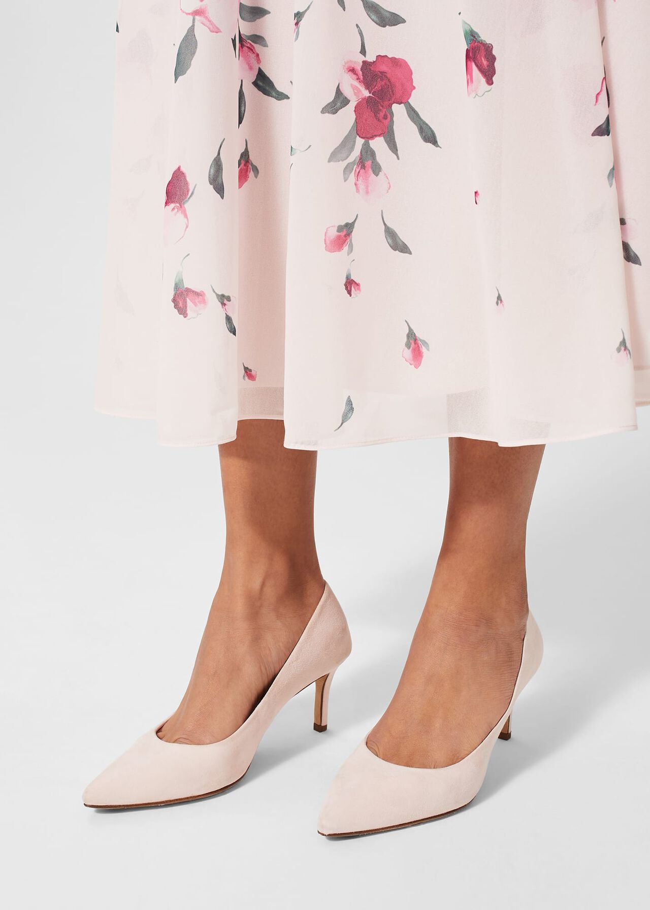 Adrienne Court Shoes, Pale Pink, hi-res