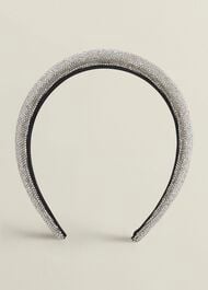 Rosana Sparkle Headband, Silver, hi-res
