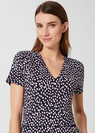 Lina Jersey Jumpsuit, Navy Ivory, hi-res