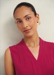 Shelley Blouse, Cranberry Pink, hi-res