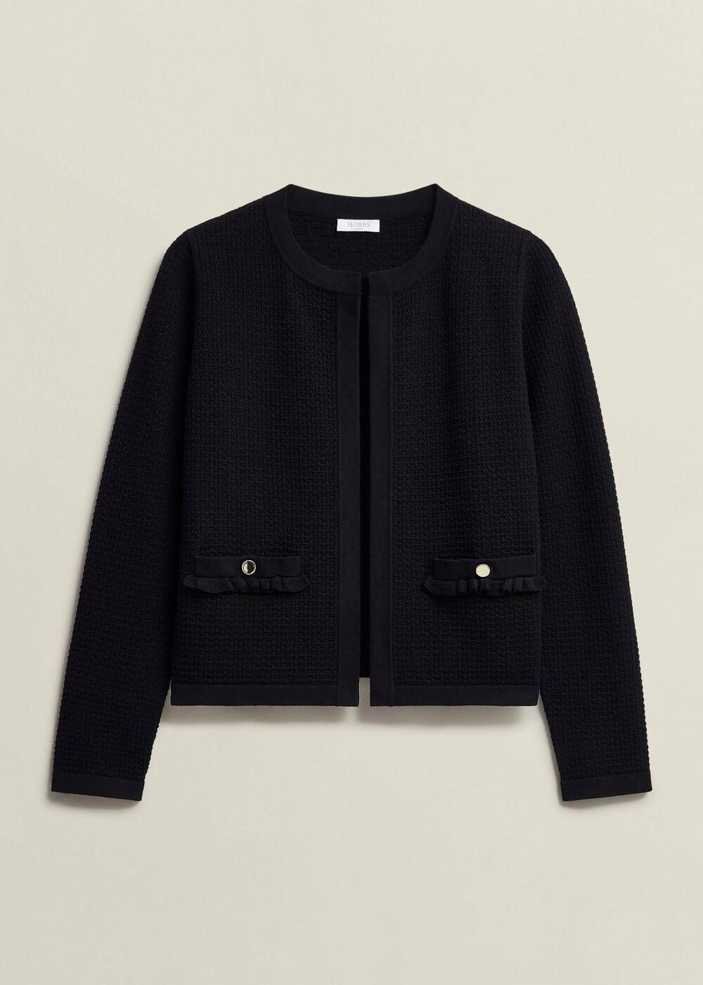 Petra Knitted Jacket, Black, hi-res
