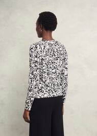 Harlow Jumper With Wool, Ivory Black, hi-res