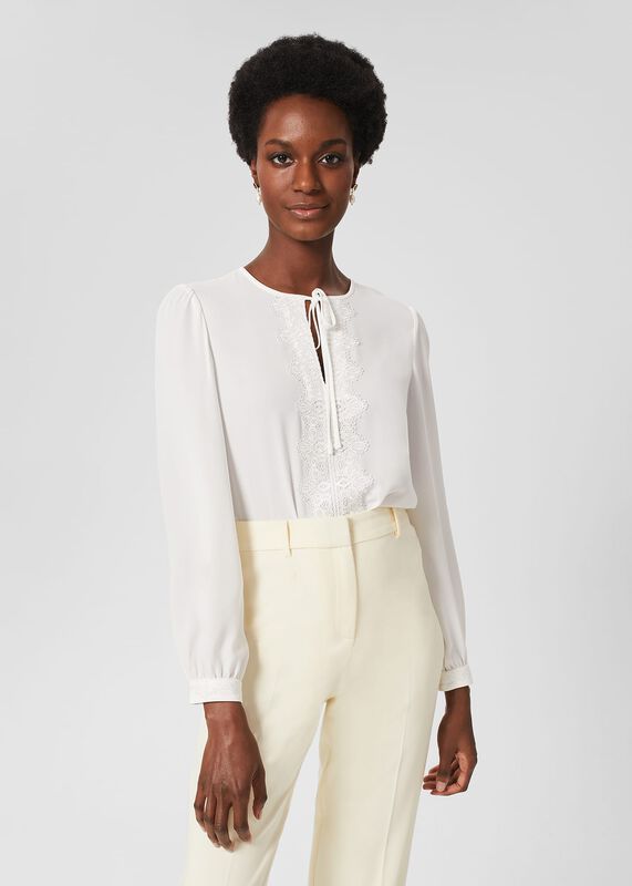 Leena Lace Trim Blouse