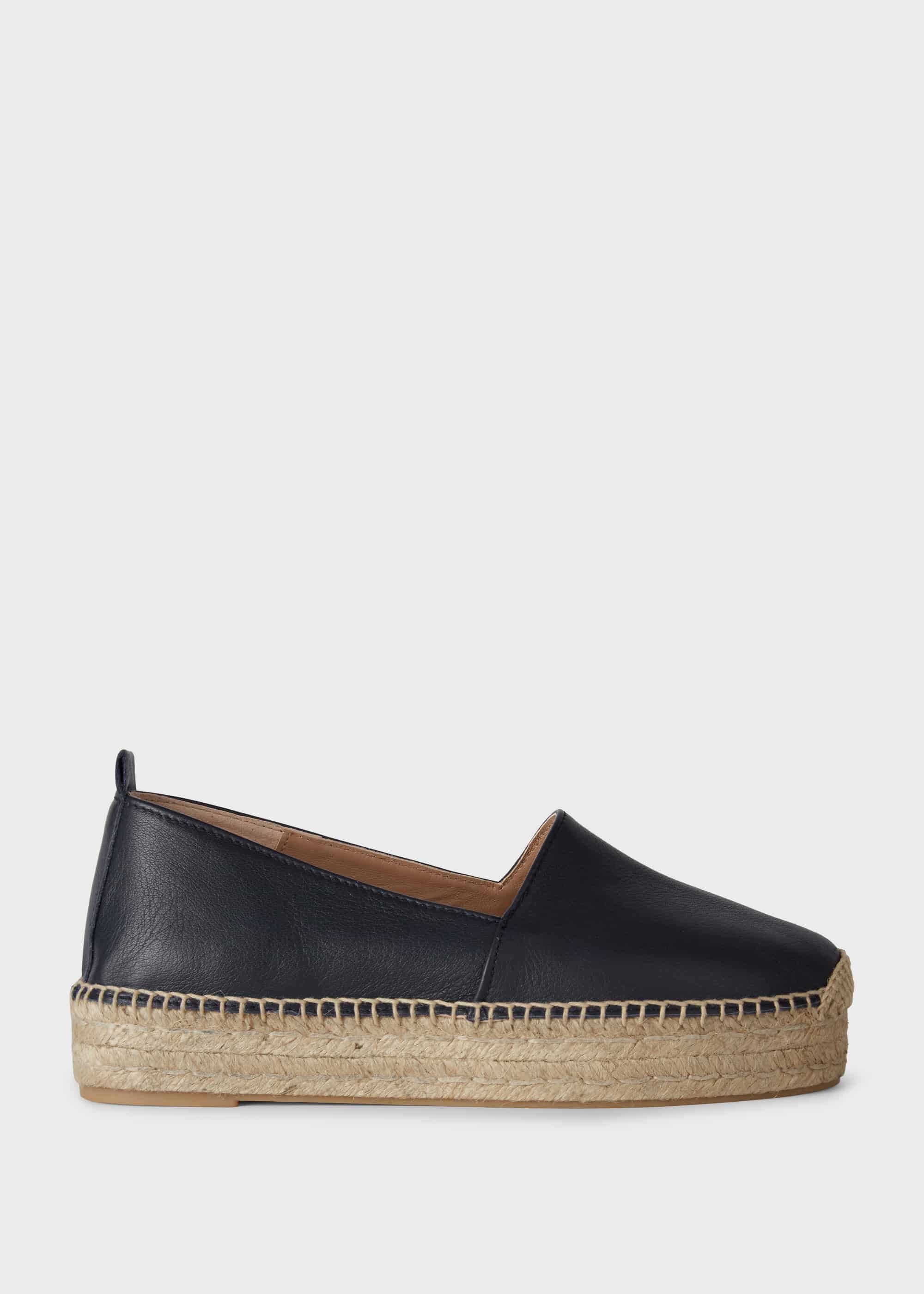 Alicia Leather Platform Espadrilles | Hobbs