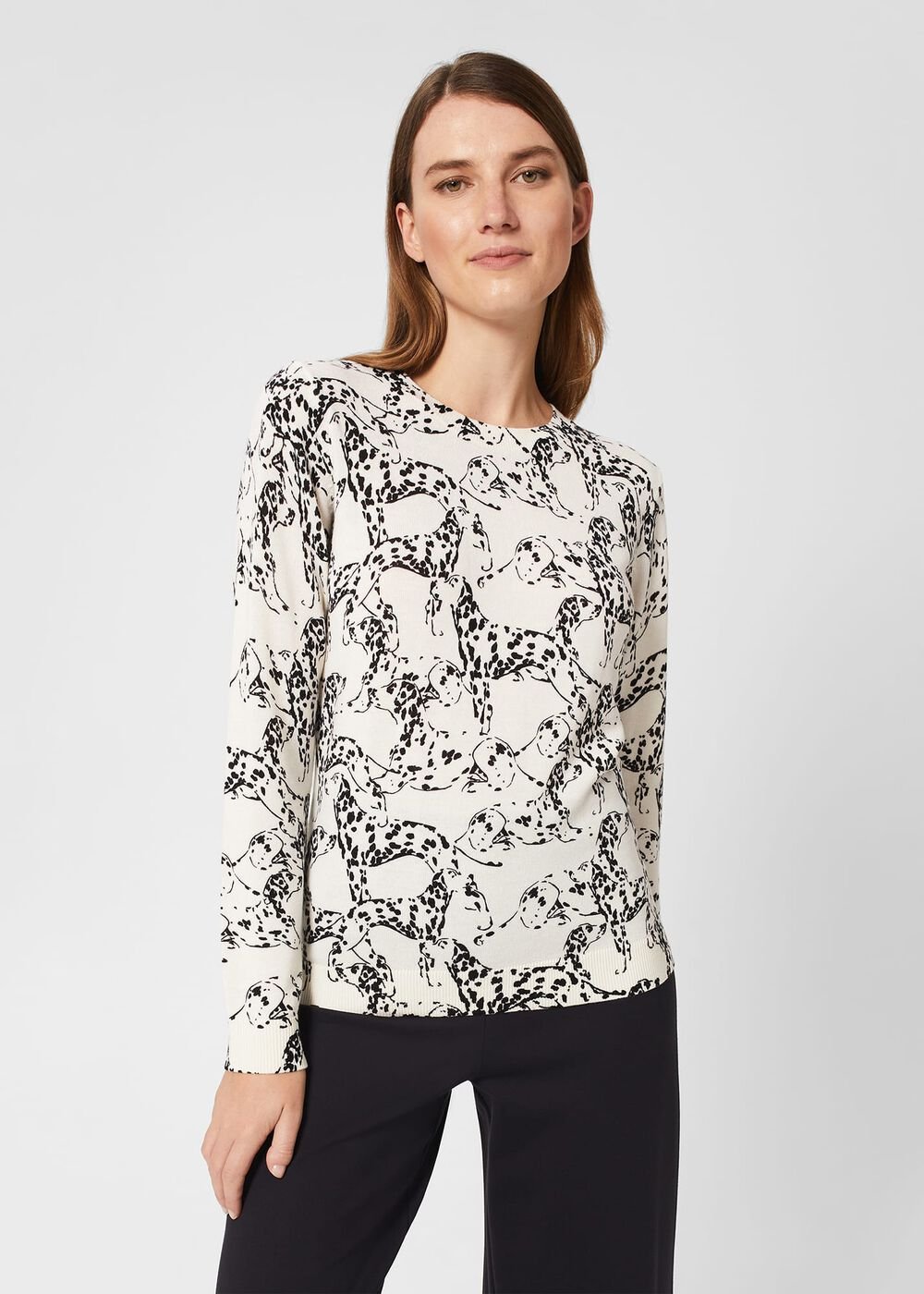 Brooke Jumper, Ivory Black, hi-res
