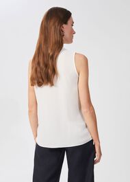 Luana V Neck Blouse, Ivory, hi-res