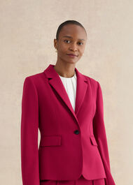 Gemma Suit Jacket, Beetroot Pink, hi-res