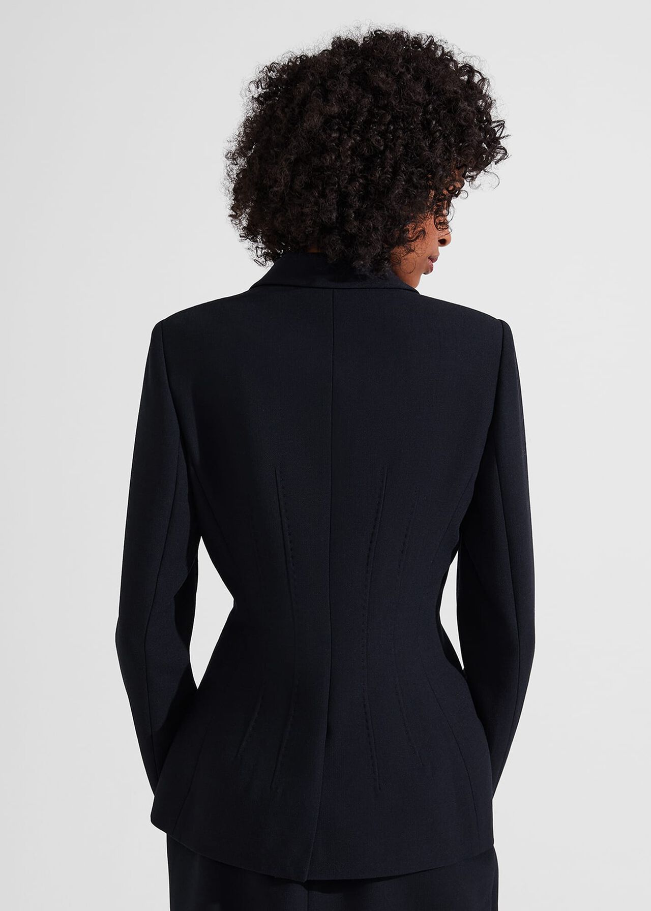 Diana Wool Jacket, Black, hi-res
