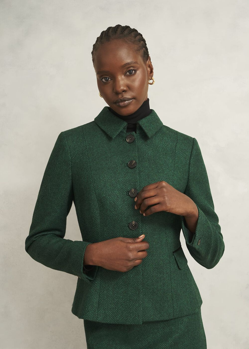 Daniella Wool Jacket, Green Multi, hi-res