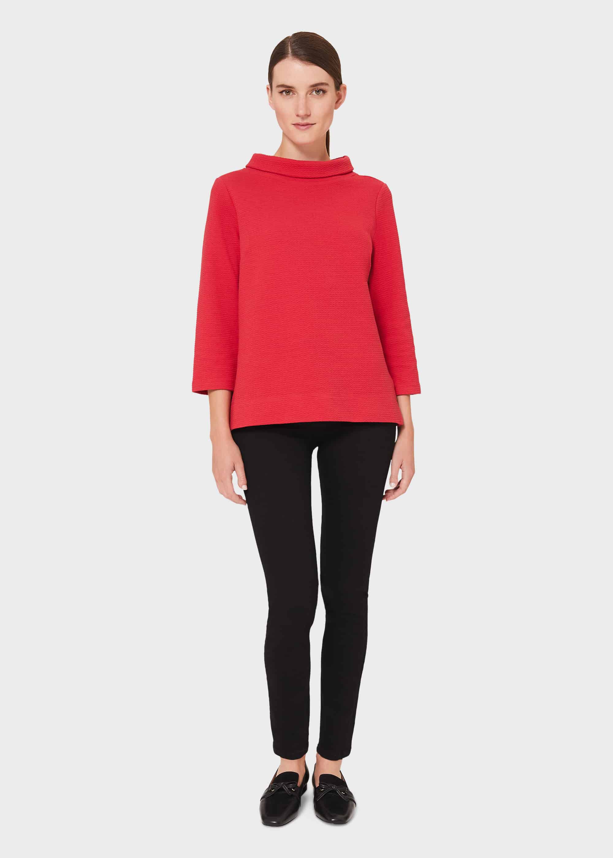 Betsy Textured Top With Cotton