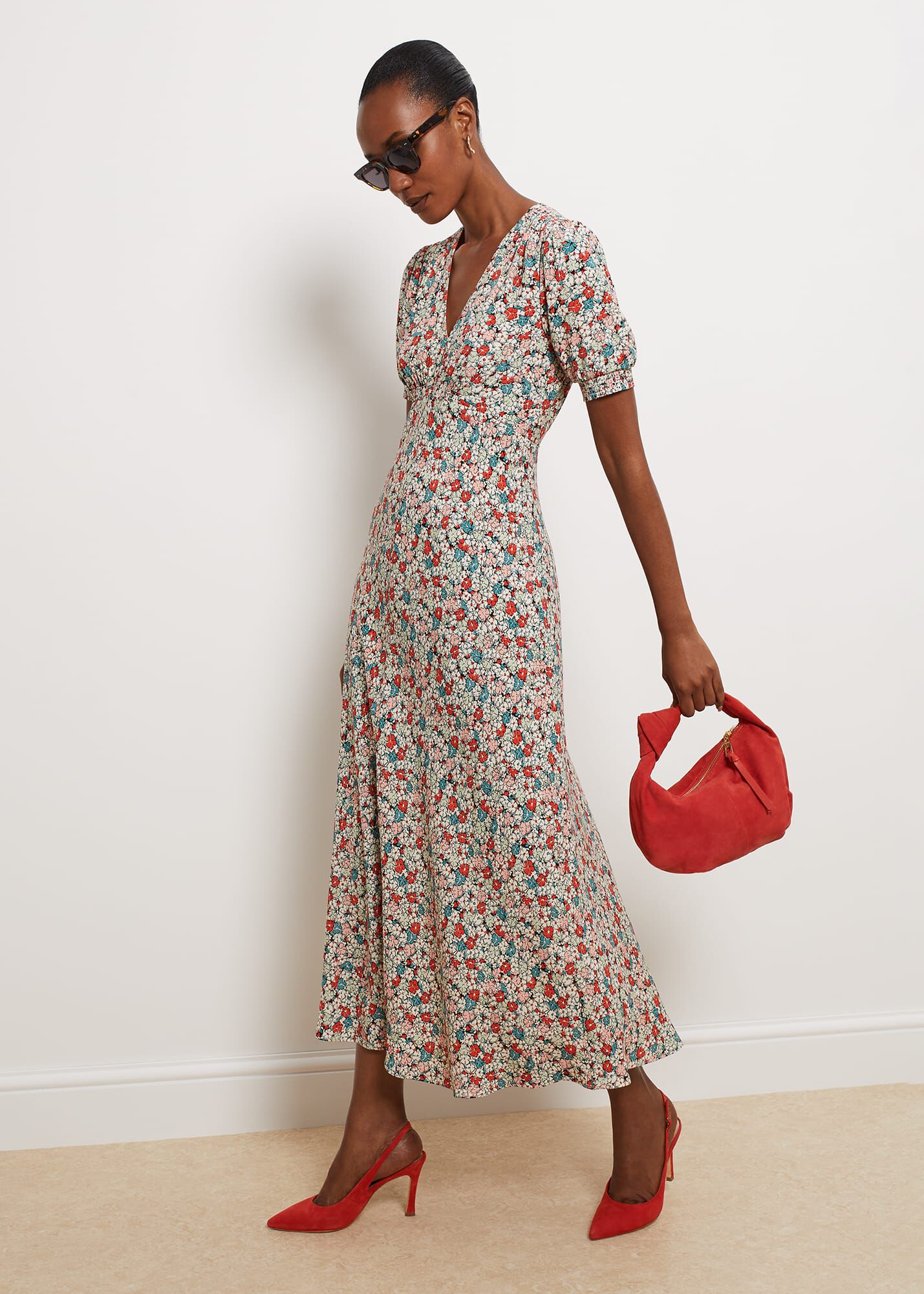 Dormer Floral Fit And Flare Dress