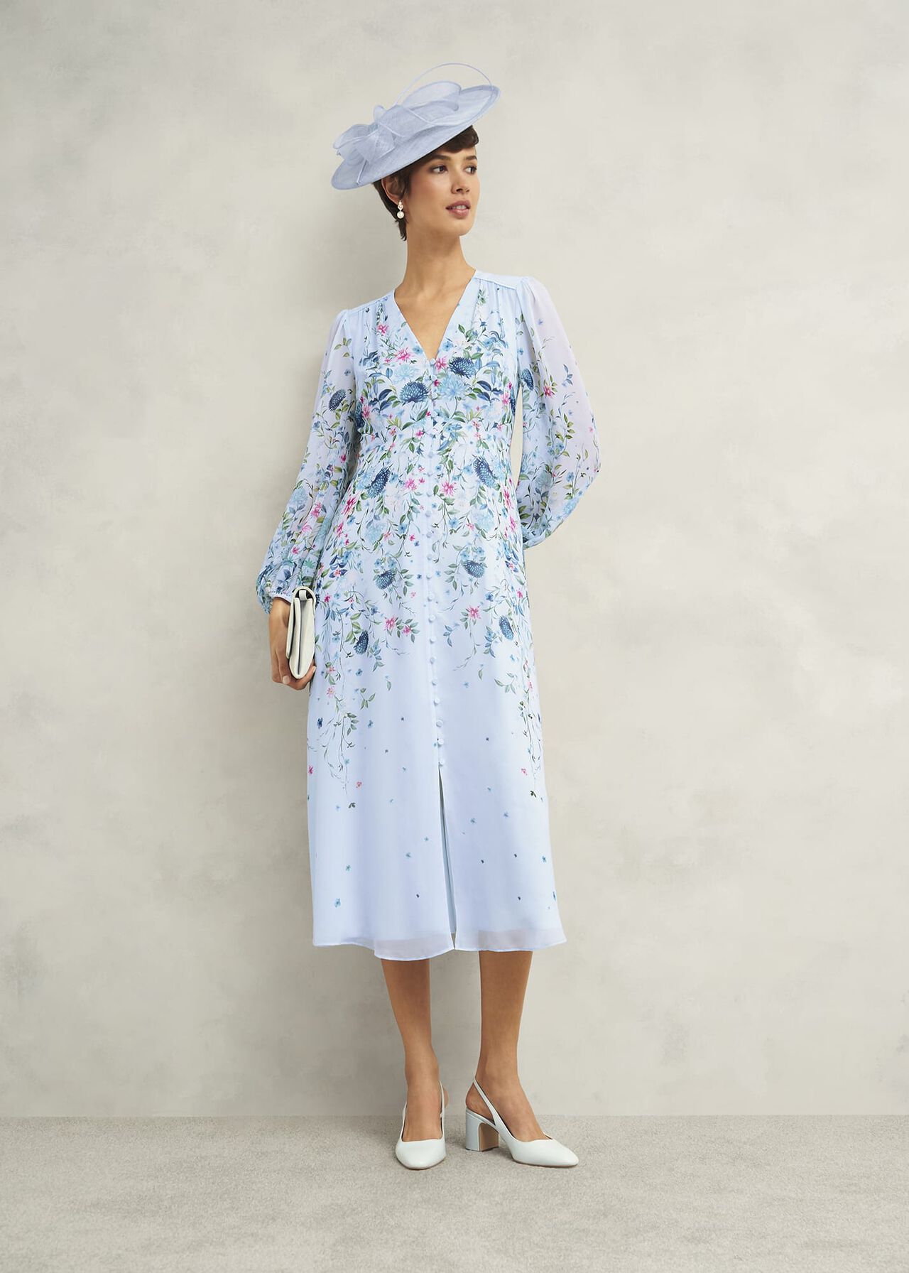 Ottilie Fascinator, Pale Blue, hi-res