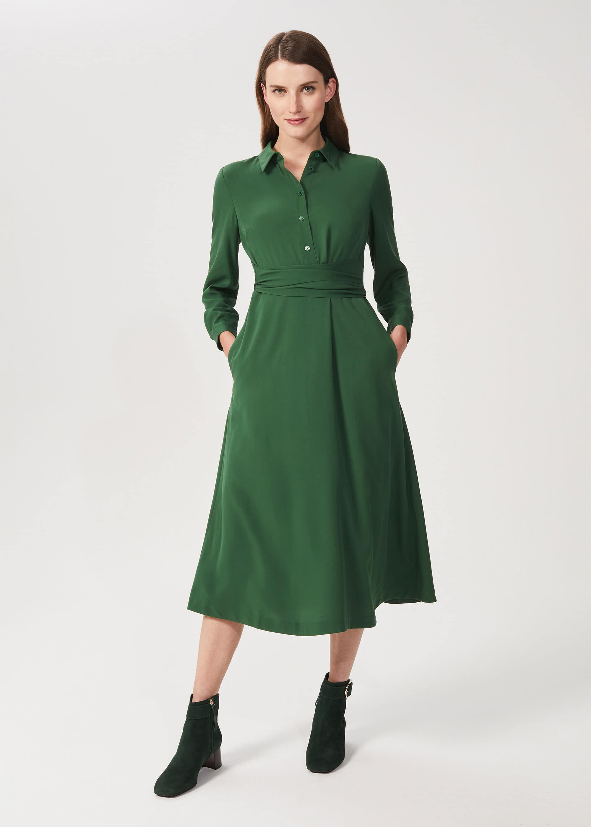 Green 2025 shirt dress