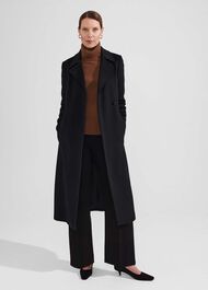 Livia Wool Coat, Black, hi-res