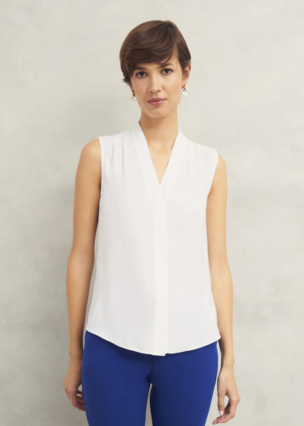 Hobbs Poppy Blouse Ivory Hobbs Poppy Blouse Ivory