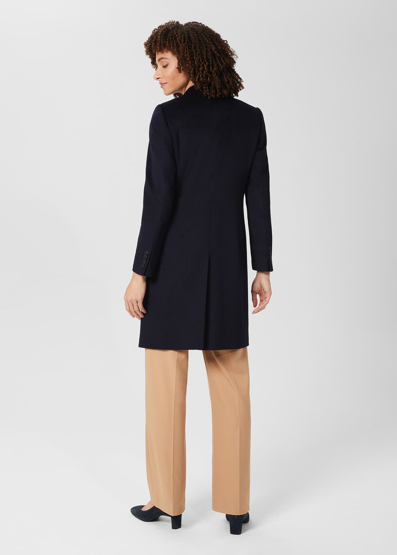 Tilda Wool Coat, Navy, hi-res