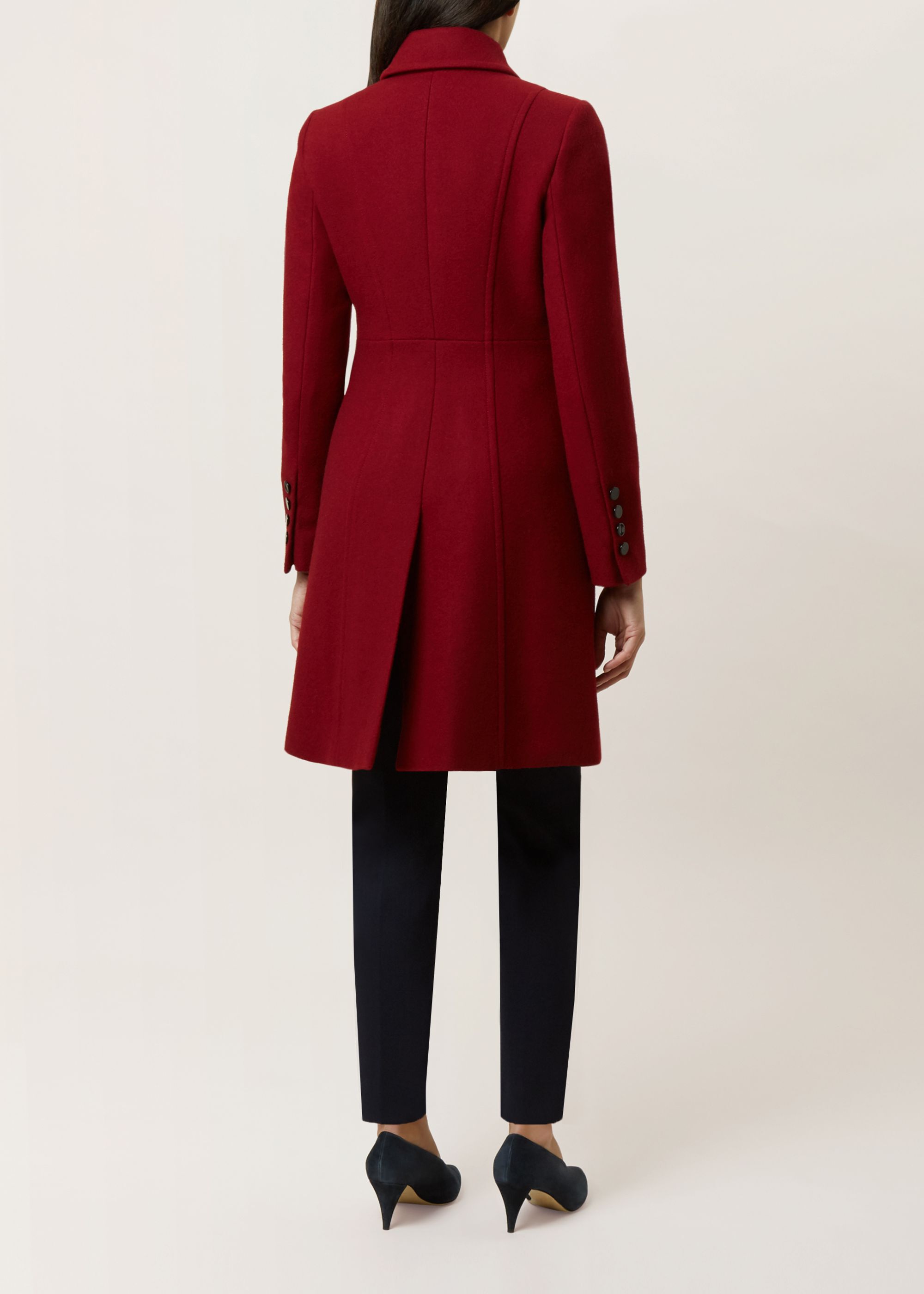 hobbs burgundy coat