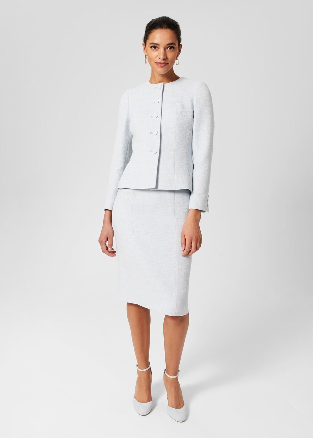 Petite Layla Shift Dress, Pale Blue, hi-res