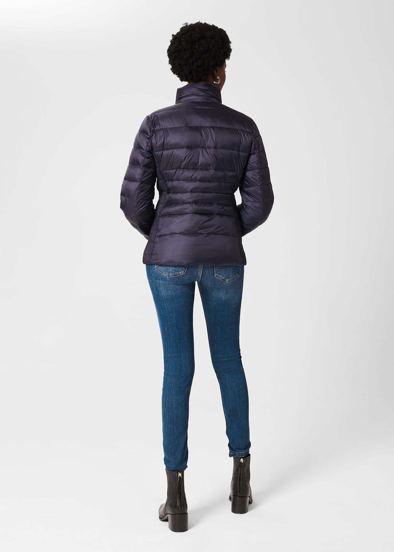 Noemi Puffer Jacket, Navy, hi-res