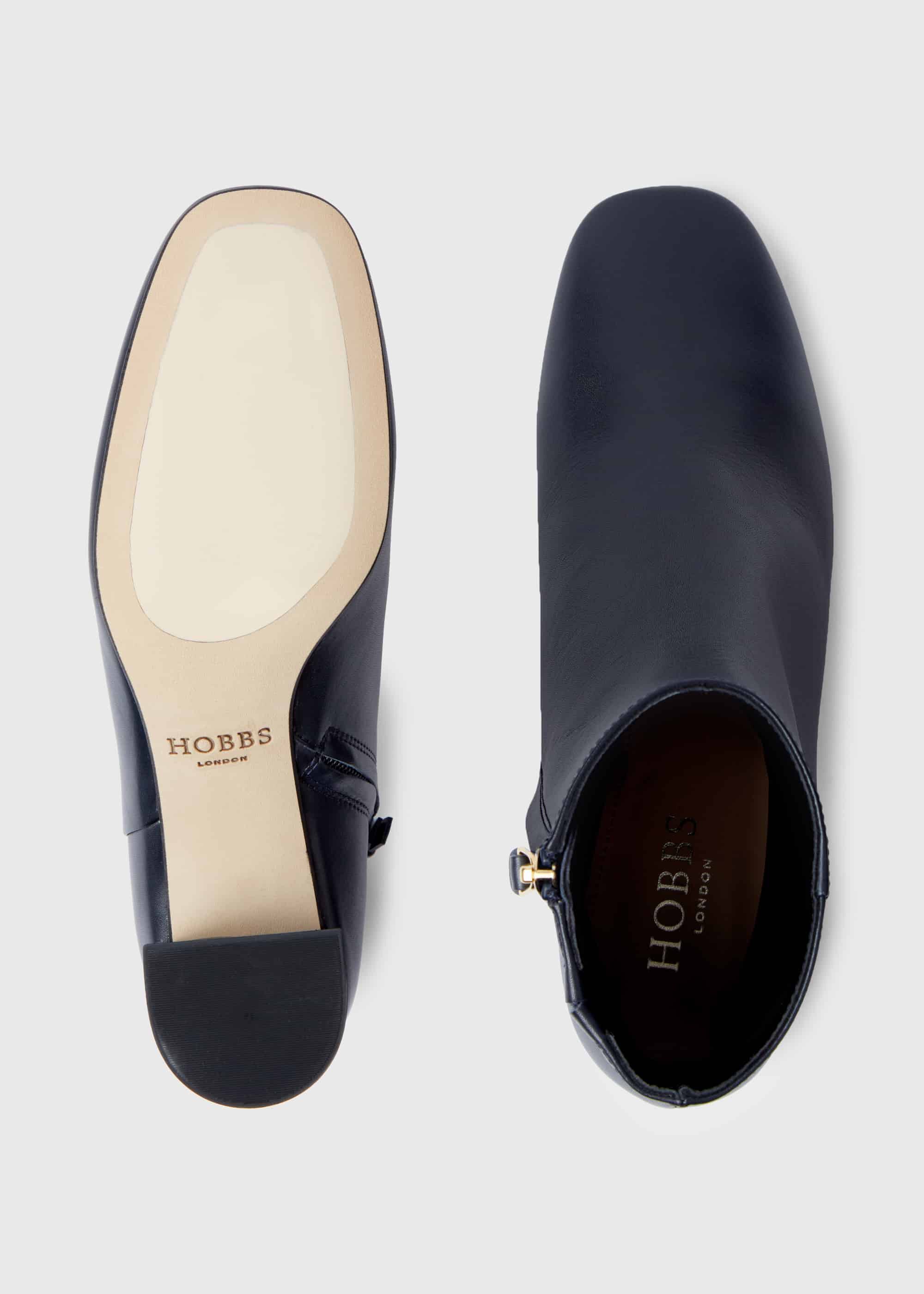 hobbs navy ankle boots