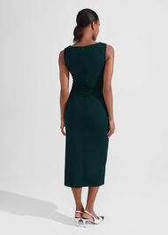 Iliana Dress, Dark Green, hi-res