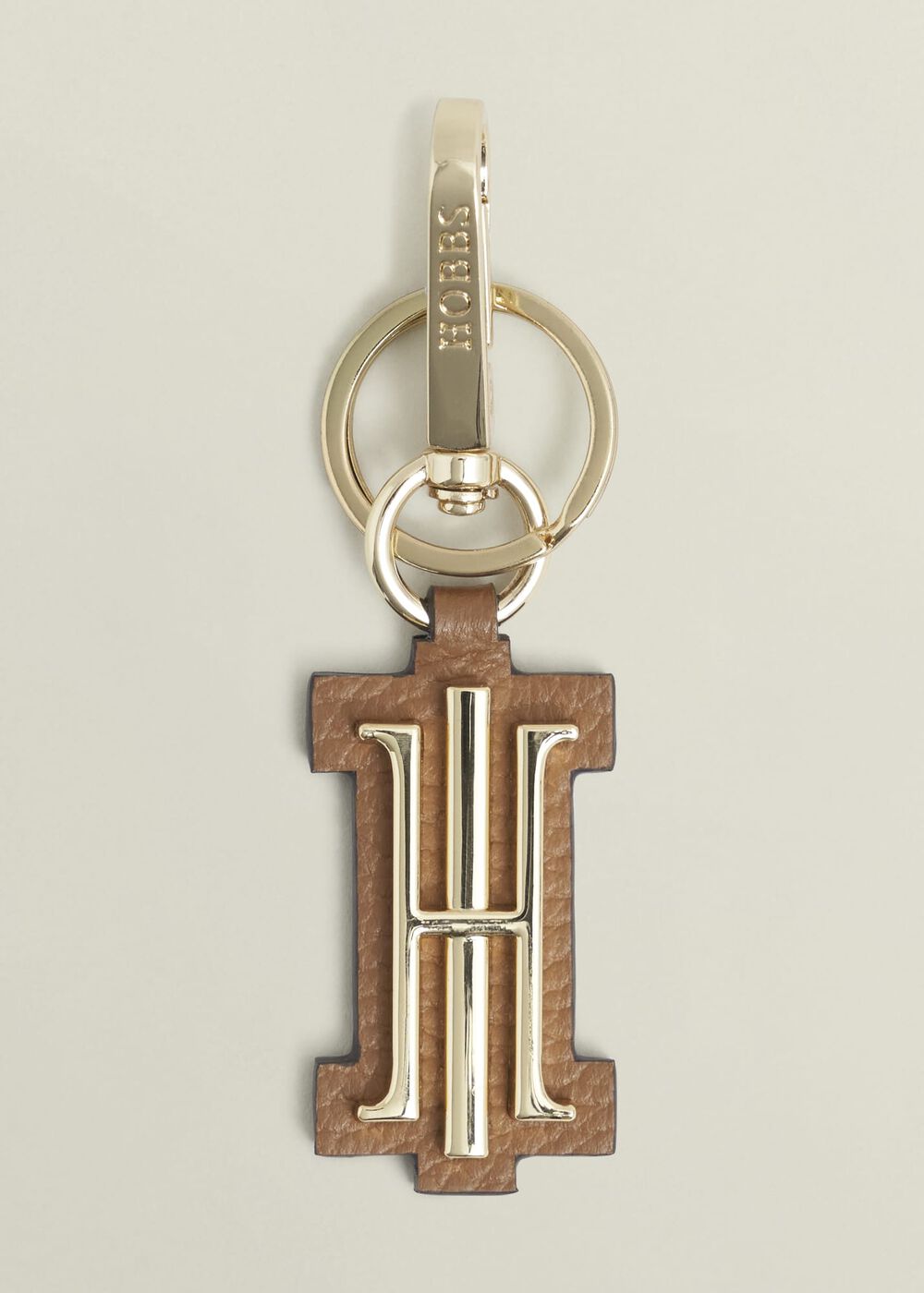 Rhianne Key Ring, Tan, hi-res