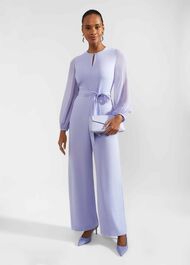 Vivian Wide Leg Jumpsuit, Blue Skies, hi-res