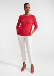 Laney Cotton Jumper, Rouge Pink, hi-res
