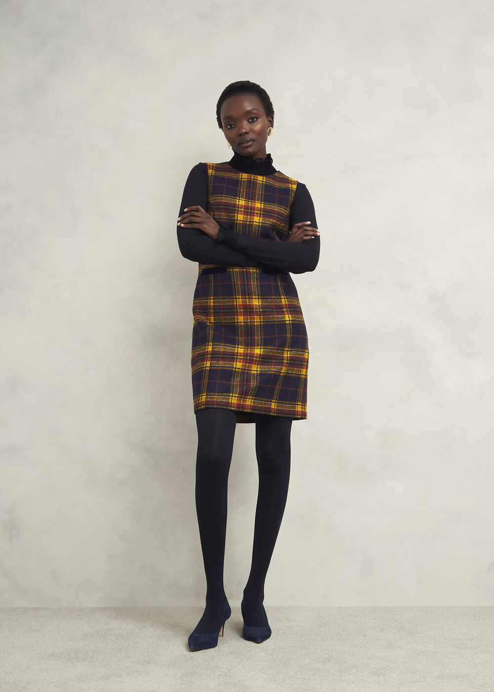 Sera Frill Top, Hobbs Navy, hi-res