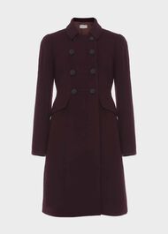 Petite Janaya Wool Blend Coat , Mullberry Red, hi-res