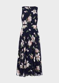Petite Carly Floral Dress, Navy Multi, hi-res