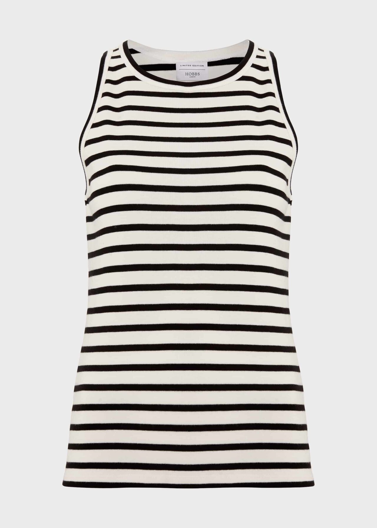 Cecil Striped Tank Top, Ivory Black, hi-res