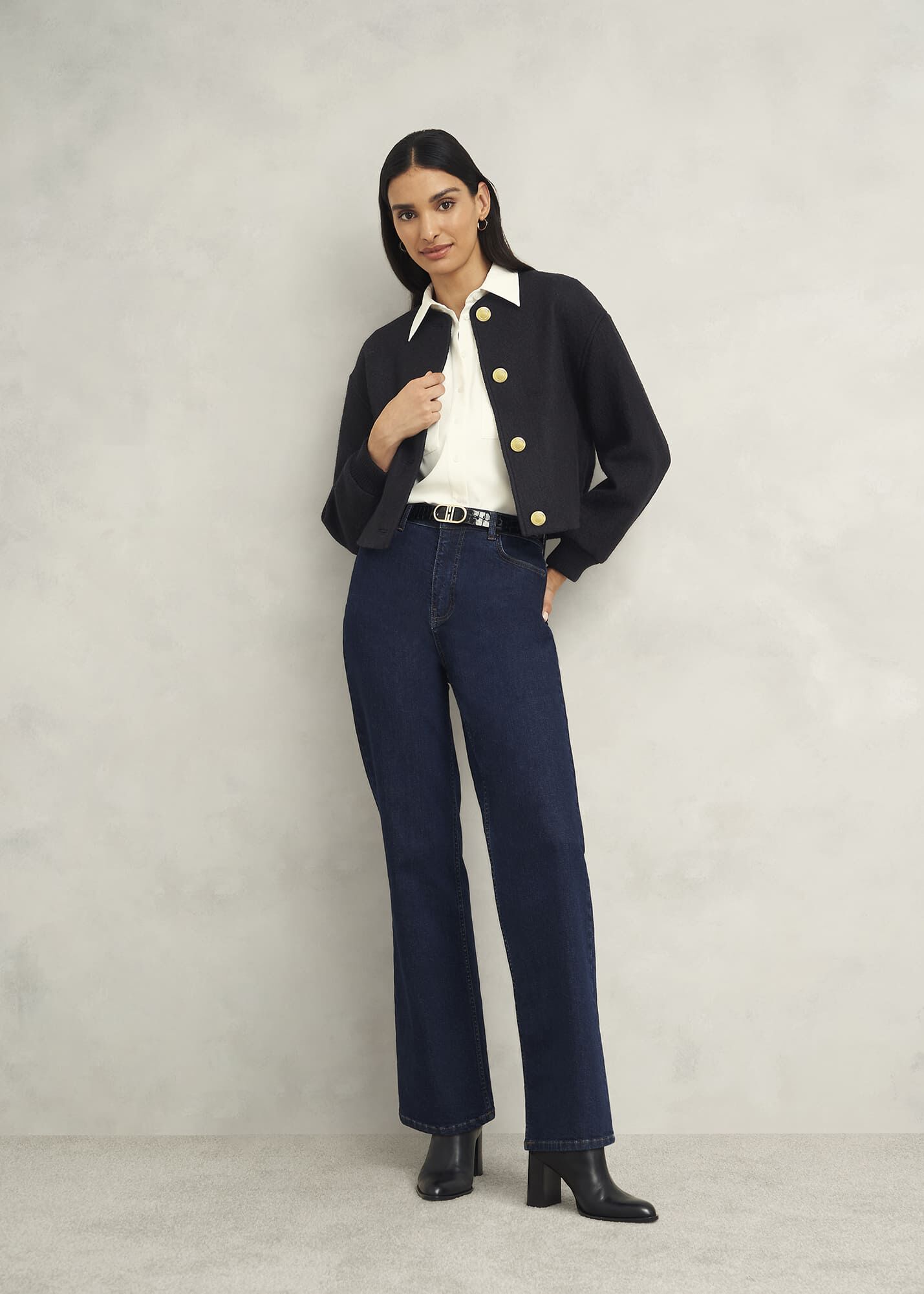 Elsham Bomber Jacket With Wool | Hobbs US |