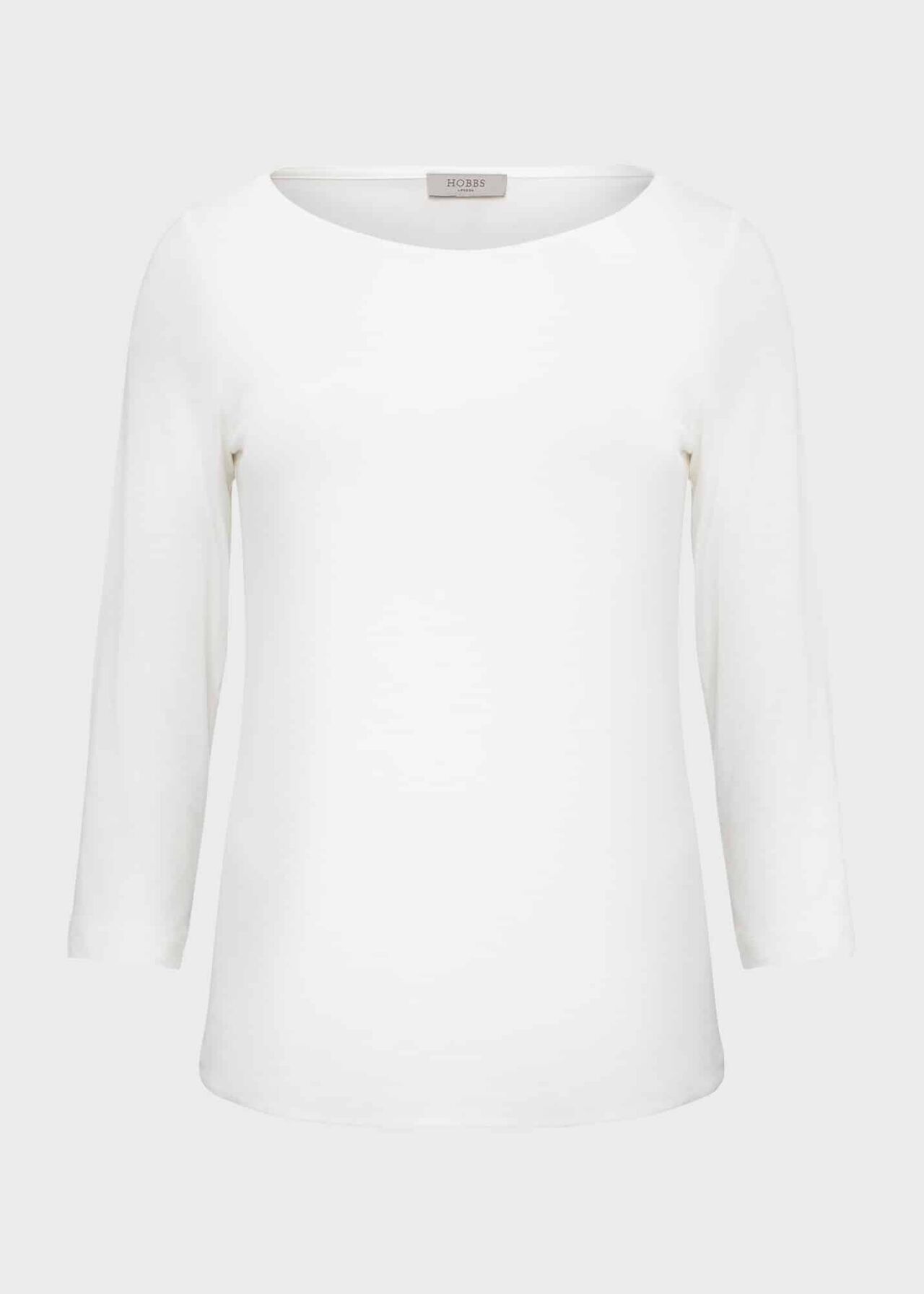 Sonya Plain Top, Ivory, hi-res
