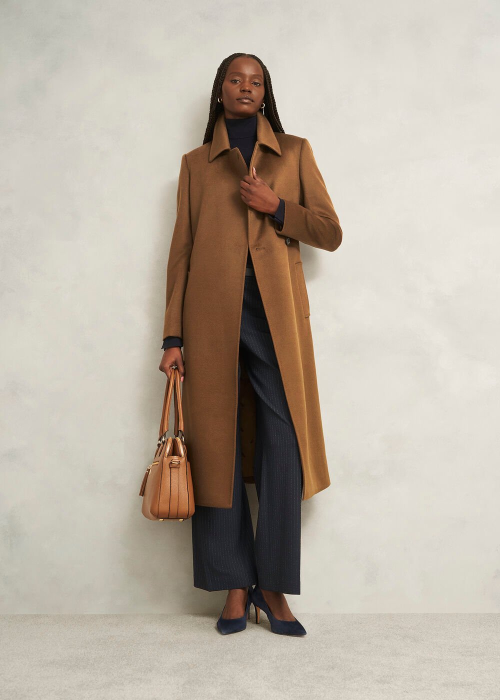 Livia Wool Coat, Vicuna, hi-res