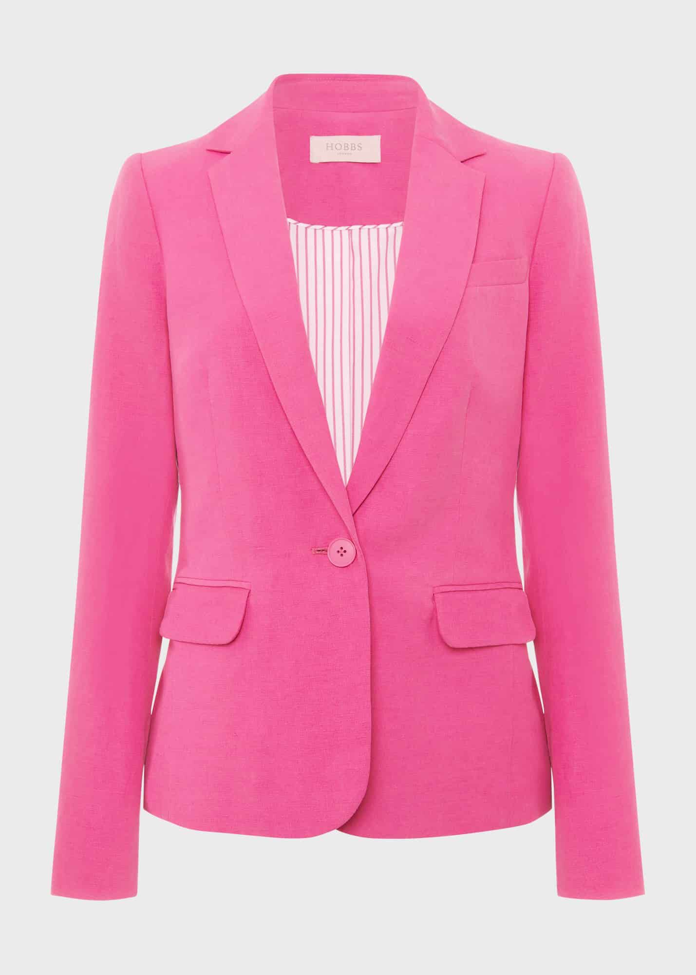 Silk linen blazer on sale